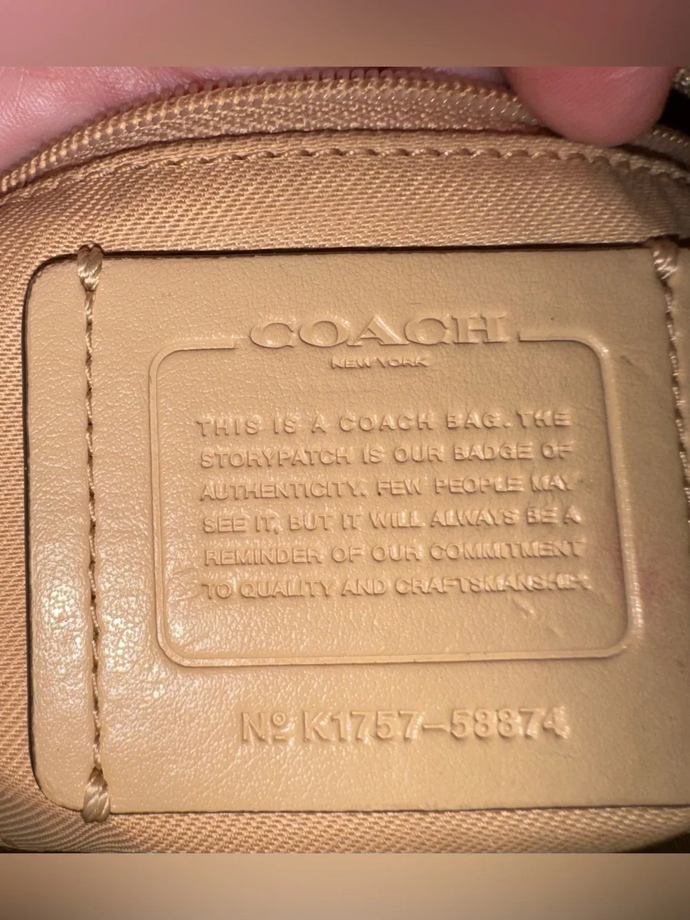 Coach Prairie Satchel 2 way Bag Pebble Leather Tan/Taupe (Style No. 58874) GUC